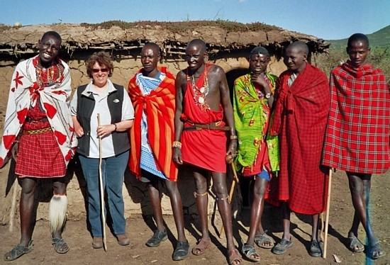 Gisèle Desmarais en bonne compagnie dans le Maasai Mara