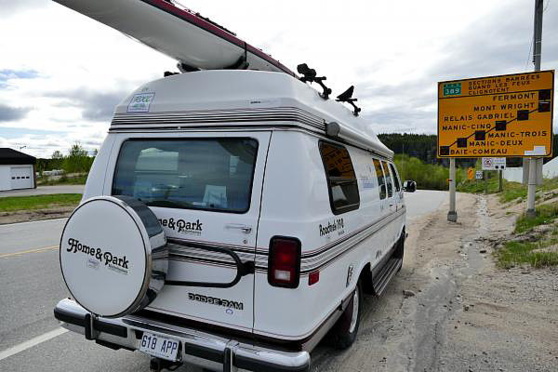 Le départ, à Baie Comeau. Le départ, à Baie Comeau.