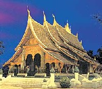 Le temple Wat Xieng Thong à Luang Prabang Le temple Wat Xieng Thong à Luang Prabang