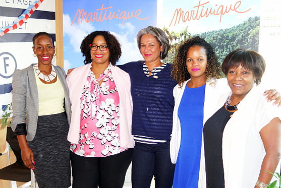 Audray Zulmea, directrice des ressources humaines; Joëlle Désir, directrice générale; Karine Mousseau, présidente et Muriel Wiltord, directrice Amérique du Nord du Comité Martiniquais du Tourisme.