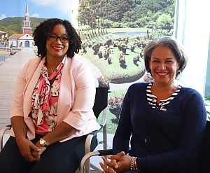 Joelle Désir, directrice générale et Karine Mousseau, présidente du Comité Martiniquais du Tourisme.