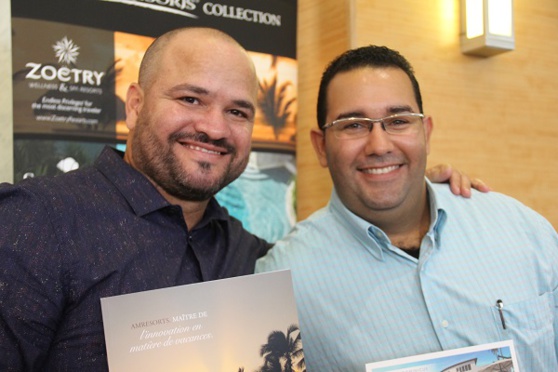 Orelys Vigoa et Damian Polanco, représentaient le groupe  AMResorts Orelys Vigoa et Damian Polanco, représentaient le groupe  AMResorts