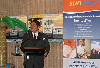 Sam Char, directeur exécutif de Sunwing Québec
