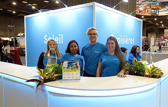 Un grand kiosque et une équipe très classe pour Transat