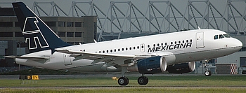 L'Airbus A 318 de Mexicana (crédit photo Flickr)