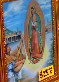 Représentation courante de Notre Dame de Guadalupe