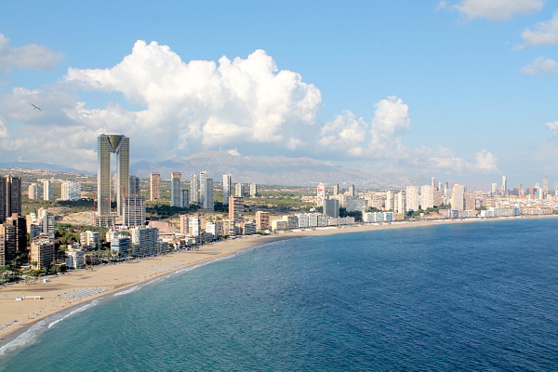 Vue de Bénidorm. Vue de Bénidorm.