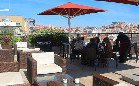 Terrasse de l'hôtel Chiado