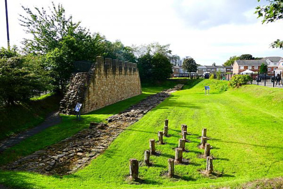Reconstitution du mur original - Segedunum Reconstitution du mur original - Segedunum