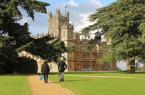 Highclere Castle, dans la campagne près de Newbury