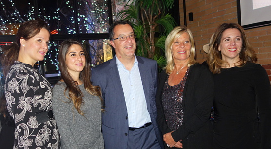 L'équipe de Melià Cuba :  Miriam Monje, Coordinatrice des ventes; Nanor Apikian, Spécialiste Mariages pour le Canada; Marti Aragonés, Directeur ventes et marketing; Brenda Bradley, Directrice développement des affaires, Canada anglais et Gina Mallamo, Directrice groupes, promotions et ventes.