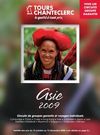 Sortie de la brochure Asie 2009 de Tours Chanteclerc 