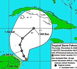 La tempête tropicale Paloma se dirige vers la Jamaique et le centre de Cuba