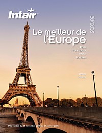 Intair lance une nouvelle brochure Europe Intair lance une nouvelle brochure Europe