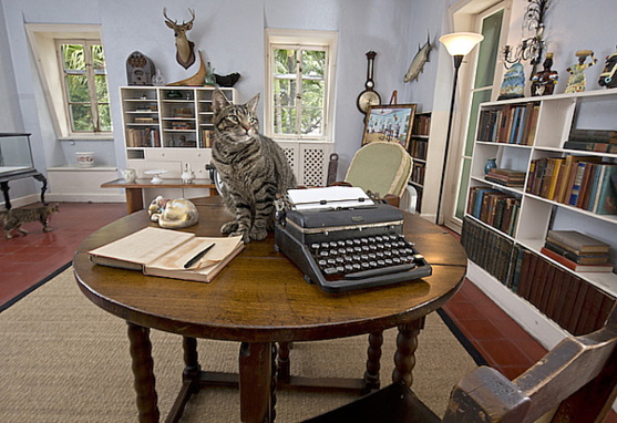 Le bureau d’Hemingway. Crédit : Fla-Keys