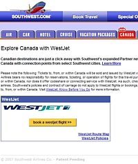 Southwest Airlines et Westjet se rapprochent Southwest Airlines et Westjet se rapprochent