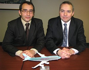 David Parlange responsable des ventes marchés extérieur et Thierry Briand, responsable ventes Canada David Parlange responsable des ventes marchés extérieur et Thierry Briand, responsable ventes Canada