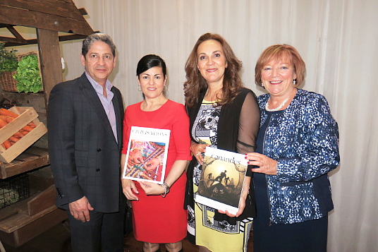 Camilo Aguilar, président de Canandès; Nathalie Guay, directrice exécutive de Réseau Ensemble; Patricia Perez, directrice générale et Michele Rauzon v-p ventes nationales de Canandès.