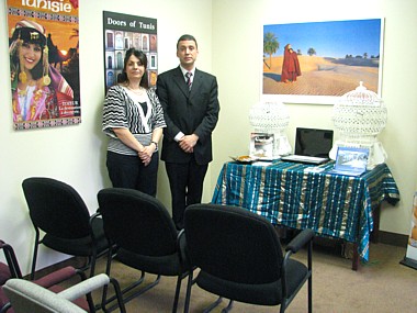 Farida Henni et Néji Gouider de l'Office National du Tourisme Tunisien Farida Henni et Néji Gouider de l'Office National du Tourisme Tunisien