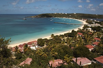 La plage de Sandy Ground