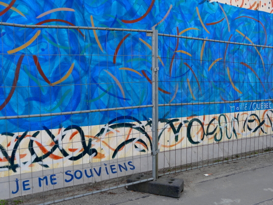 Fresque québécoise sur l'East Side Gallery