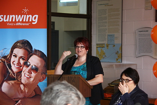 Chantale Lavoie, présidente de la Régie et préfet de la MRC de La Matapédia Chantale Lavoie, présidente de la Régie et préfet de la MRC de La Matapédia