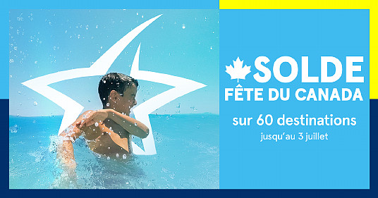 C’est le solde de la fête du Canada d’Air Transat C’est le solde de la fête du Canada d’Air Transat