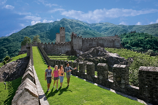 Castelgrande dans la région de Bellinzona