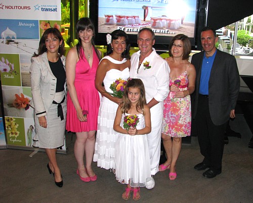 Lydia Continelli et Guy Marchand entourés de leur suite Lydia Continelli et Guy Marchand entourés de leur suite