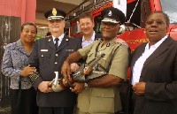 Grenade: VAC participe à la reconstruction de la caserne des pompiers de Saint Georges Grenade: VAC participe à la reconstruction de la caserne des pompiers de Saint Georges