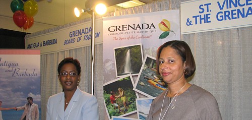 Karen Stephenson représentante de la Grenade et Shelley John représentante de ST Vincent et les Grenadines