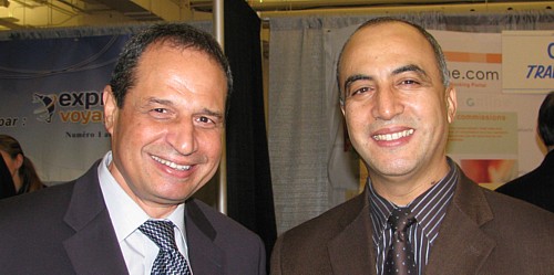 Abdelghani Ragala du bureau de tourisme du Maroc et Mohammed Maali de Royal Air Maroc
