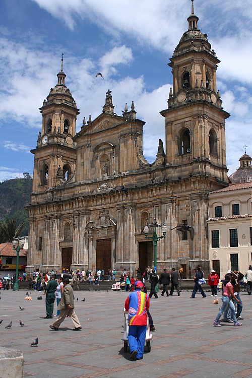 La Plaza Bolivar, le coeur du quartier de la Candeleria.