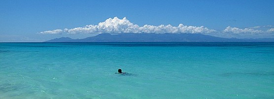 Vue depuis la plage du Vieux-Fort , Marie-Galante Vue depuis la plage du Vieux-Fort , Marie-Galante