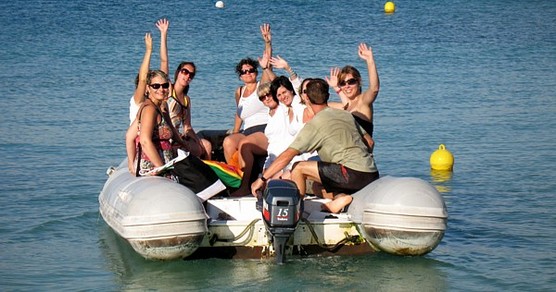 En route vers le catamaran En route vers le catamaran