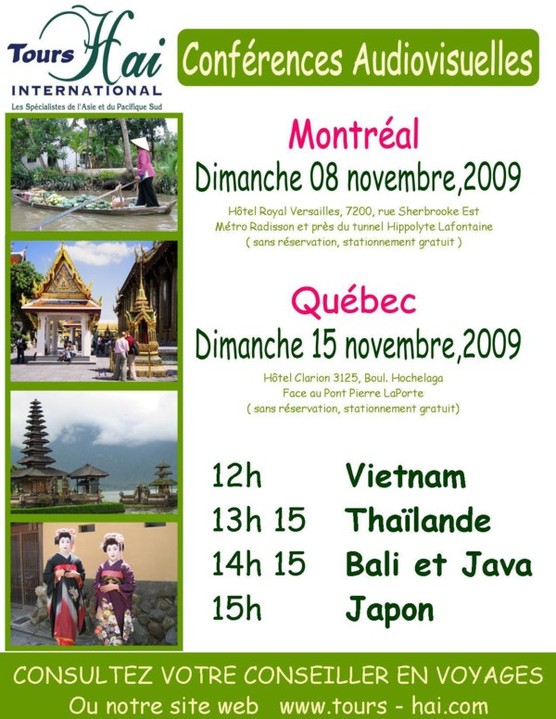 Tours Hai propose des conférences Audiovisuelles Tours Hai propose des conférences Audiovisuelles