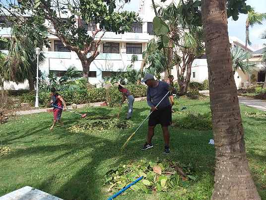 Sol palmera Varadero après l'ouragan Irma