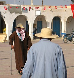 Dans le village de Guellala, sur l'ile de Djerba.