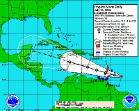 La tempête tropicale Emily se renforce et menace les Caraïbes La tempête tropicale Emily se renforce et menace les Caraïbes