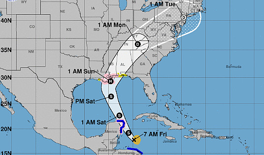 Après l'Amérique centrale, la tempête Nate menace le Mexique et les Etats-Unis