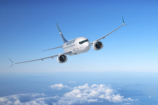 WestJet a dévoilé son premier appareil Boeing 737 MAX le 10 octobre 2017 sur son campus de Calgary. (Groupe CNW/WestJet) WestJet a dévoilé son premier appareil Boeing 737 MAX le 10 octobre 2017 sur son campus de Calgary. (Groupe CNW/WestJet)