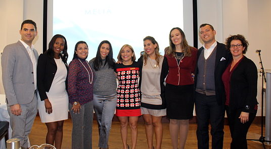 Tout le groupe des représentants de Melia, hôtes de l'événement. Tout le groupe des représentants de Melia, hôtes de l'événement.