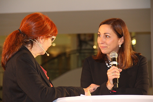 Marie-Andrée Boucher et Olivia Poncy (d'Auverge-Rhône-Alpes Tourisme)