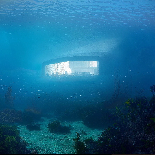 Un restaurant sous-marin en Norvège