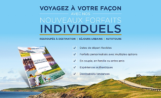 Groupe Voyages Québec lance sa nouvelle brochure de forfaits individuels