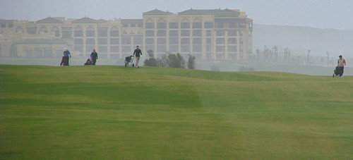 Vue sure le terrain de golf du Mazagan Beach Resort