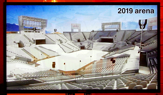 La maquette de la future arène