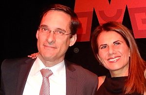 Alejandro Estivill, le consul général du Mexique à Montréal et Fernanda Rosas, directrice du CPTM