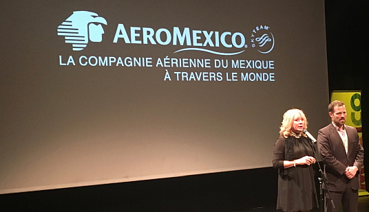 Ivan Vukov et Michele Martinson évoquant en chiffres la croissance d’Aeromexico