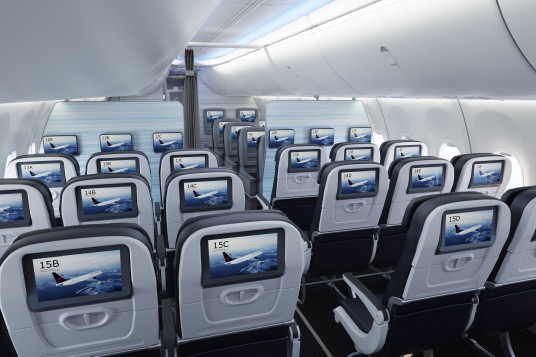 Système de divertissements à bord du 737 MAX de Boeing d’Air Canada (Groupe CNW/Air Canada) Système de divertissements à bord du 737 MAX de Boeing d’Air Canada (Groupe CNW/Air Canada)